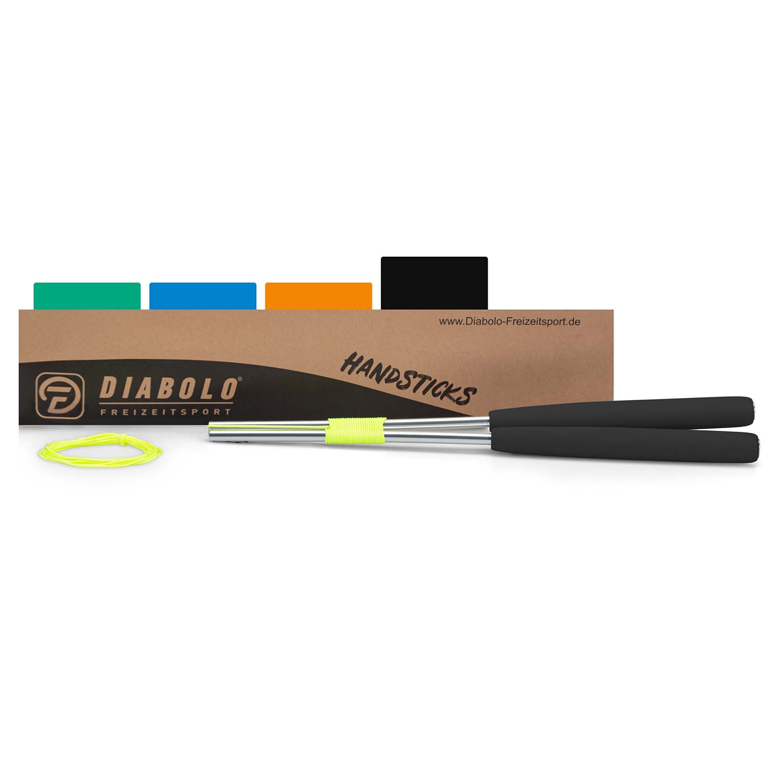 Diabolo Freizeitsport Diabolo Handsticks in schwarz kaufen!
