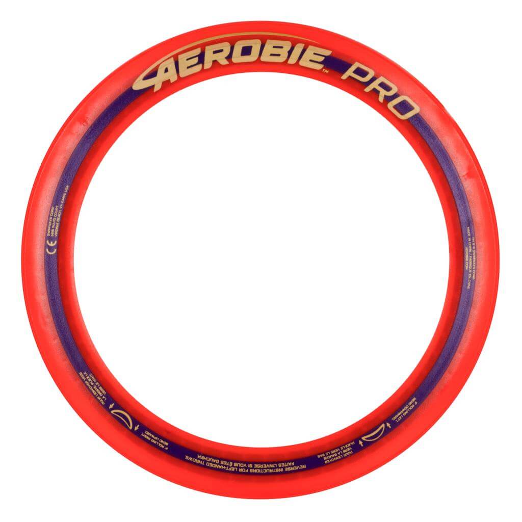 Aerobie - Oranger Pro Ring auf weißem Hintergrund 