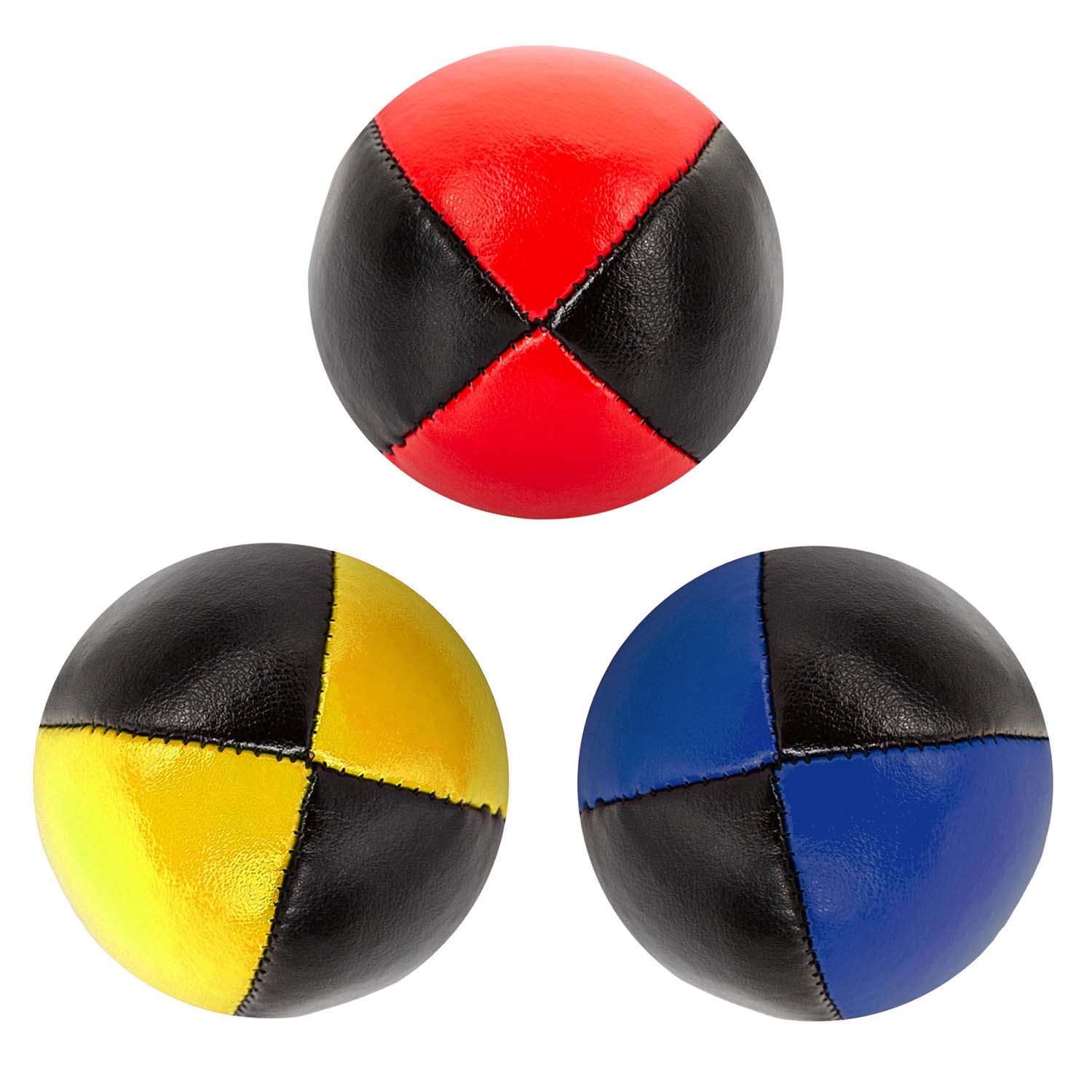 Jonglierball Premium zweifarbig mit schwarz im 3er Set kaufen!